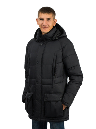 Куртка зимняя мужская Merlion FRANK (черный)2